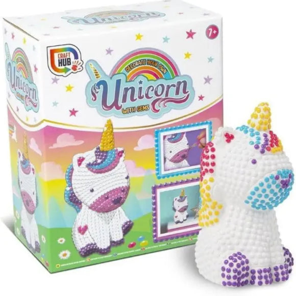 Decorate Your Own Unicorn Model with Coloured Gems