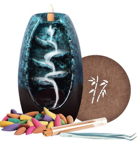 Ceramic Backflow Incense Burner for For incense Cones and sticks