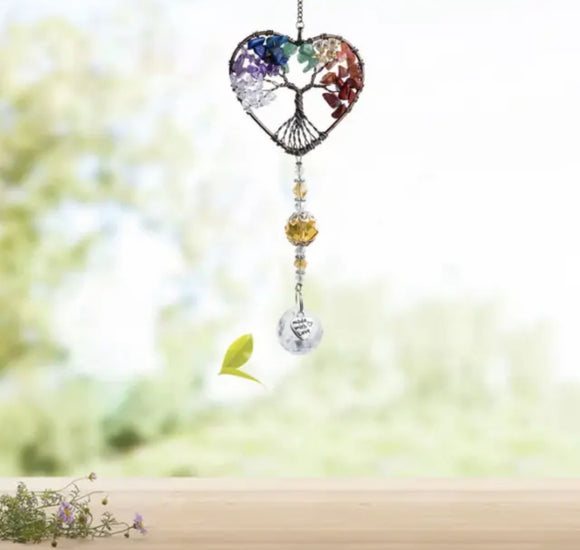 Tree Of Life Crystal Suncatcher