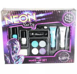 Neon Make Up Set Kids Girls Women Neon Party Makeup