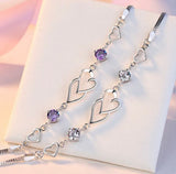 Beautiful Heart Linked Bracelet