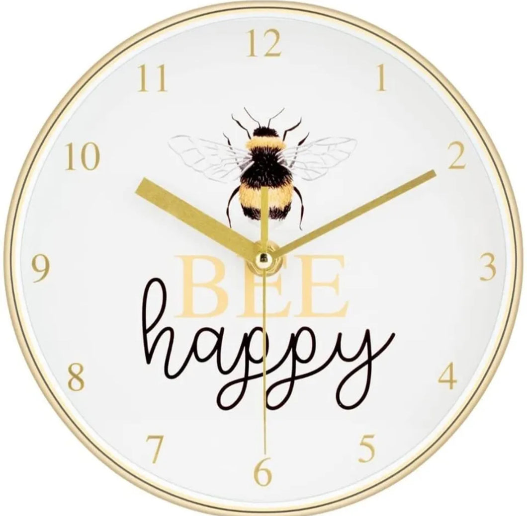 Bumble Bee Round Wall Clock