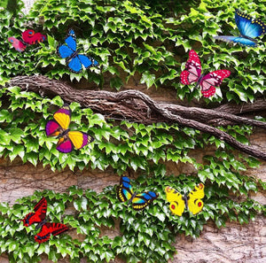 24 Colourful Butterflies Garden Stakes