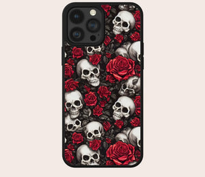 Gothic Rose and Scull  Phone Case