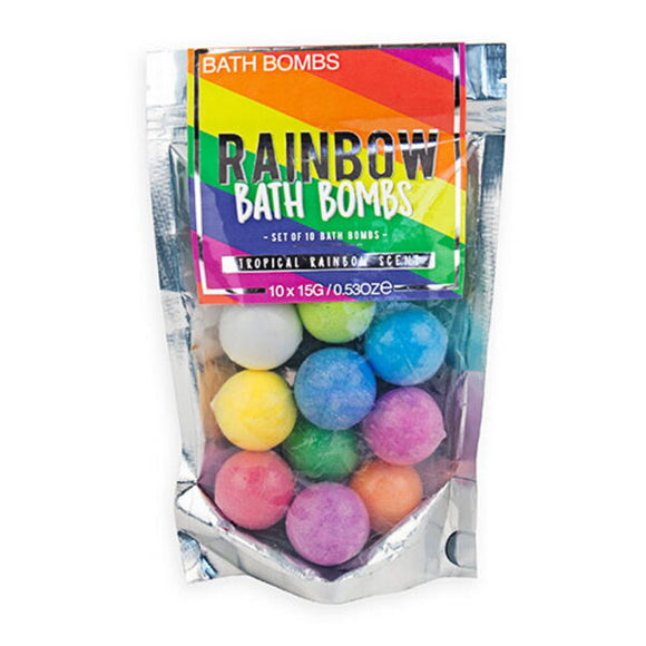 Pack of 10 Rainbow Bath Bombs