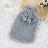 2L Large Hot Water Bottle Quality Hot Water Bottles Body Warmer Hand Warmer with Soft Warm Plushy Cover