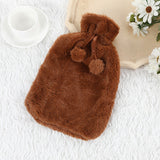 2L Large Hot Water Bottle Quality Hot Water Bottles Body Warmer Hand Warmer with Soft Warm Plushy Cover