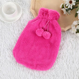 2L Large Hot Water Bottle Quality Hot Water Bottles Body Warmer Hand Warmer with Soft Warm Plushy Cover