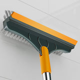 3 in 1 Floor Scrub Brush Squeegee Mop Water Scrubber with 120 Degree Rotating Head