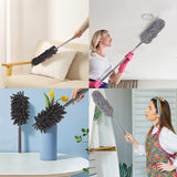 Extendable Microfiber Dusters Feather Duster with Telescoping Extension Pole