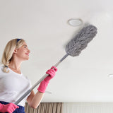 Extendable Microfiber Dusters Feather Duster with Telescoping Extension Pole