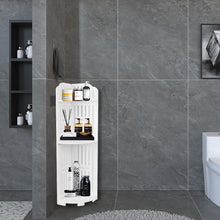 Load image into Gallery viewer, 3 Tier Corner Bath Shelf Unit Organiser Stand Showers Caddy Storage Rack