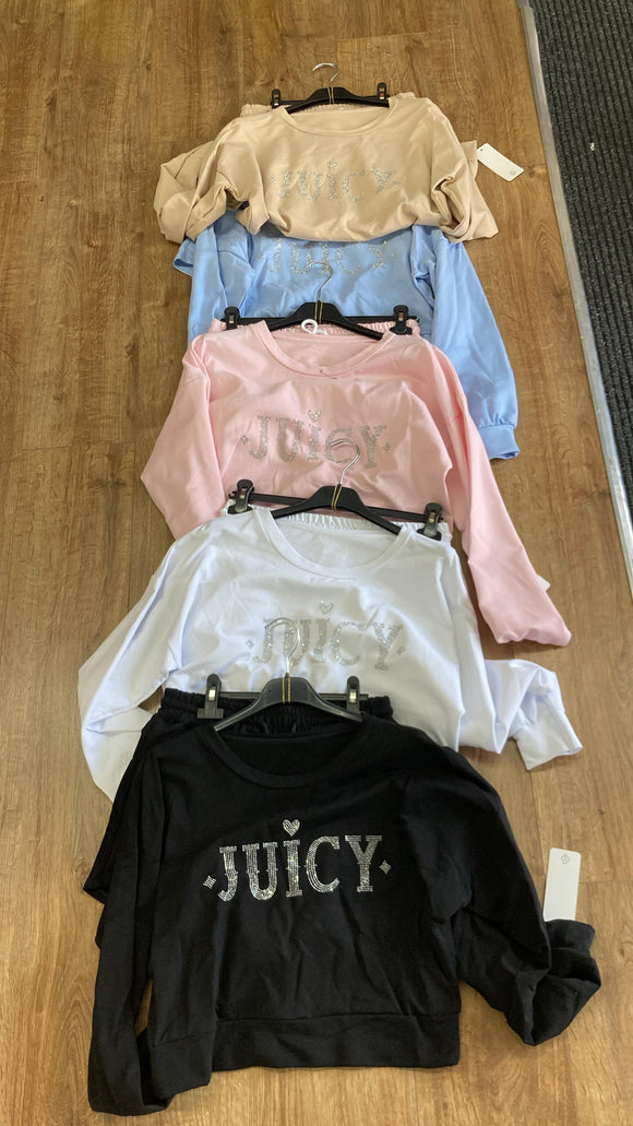 JUICY Shorts and Crop Top Set