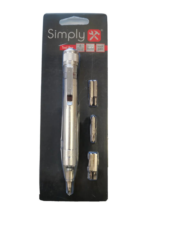 6 in 1 Precision Pocket Pen Screwdriver with built in light