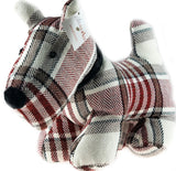 Tartan Scottie Dog RED OR BROWN