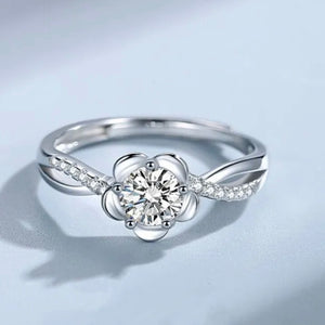 Beautiful Flower Adjustable Ring