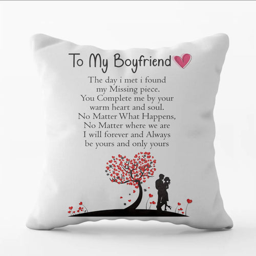 To my Boyfriend Cushion Cover
