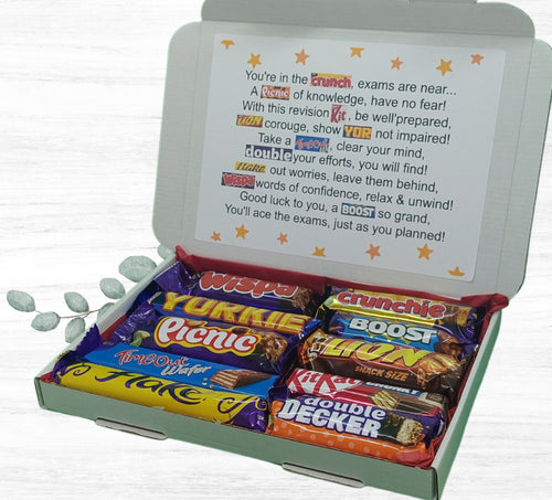 Good luck with your Exams Chocolate Letterbox Gift