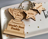 Personalised Father's day Keyring