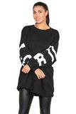 Buffalo Slogan Print Oversized Jumper Dress