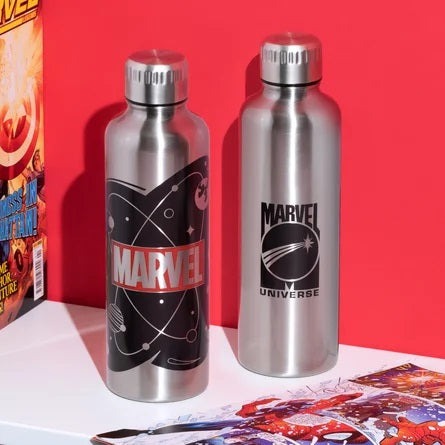 500ml Marvel Stainless Steel Water Bottle with Marvel Logo
