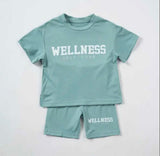 Kids Wellness T Shirt and Shorts Set