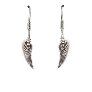Angel Feather Drop Earrings