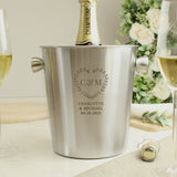 Personalised Botanical Stainless Steel Ice Bucket