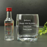 Personalised Tumbler and Smirnoff Vodka Miniature Set