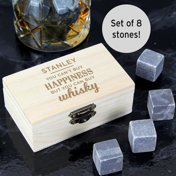 Personalised Happiness Whisky Stones