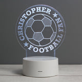 Personalised Football LED Colour Changing Desk Night Light