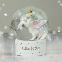 Load image into Gallery viewer, Unicorn Name Snow Globe