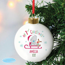 Load image into Gallery viewer, Tatty Teddy First Christmas Bauble