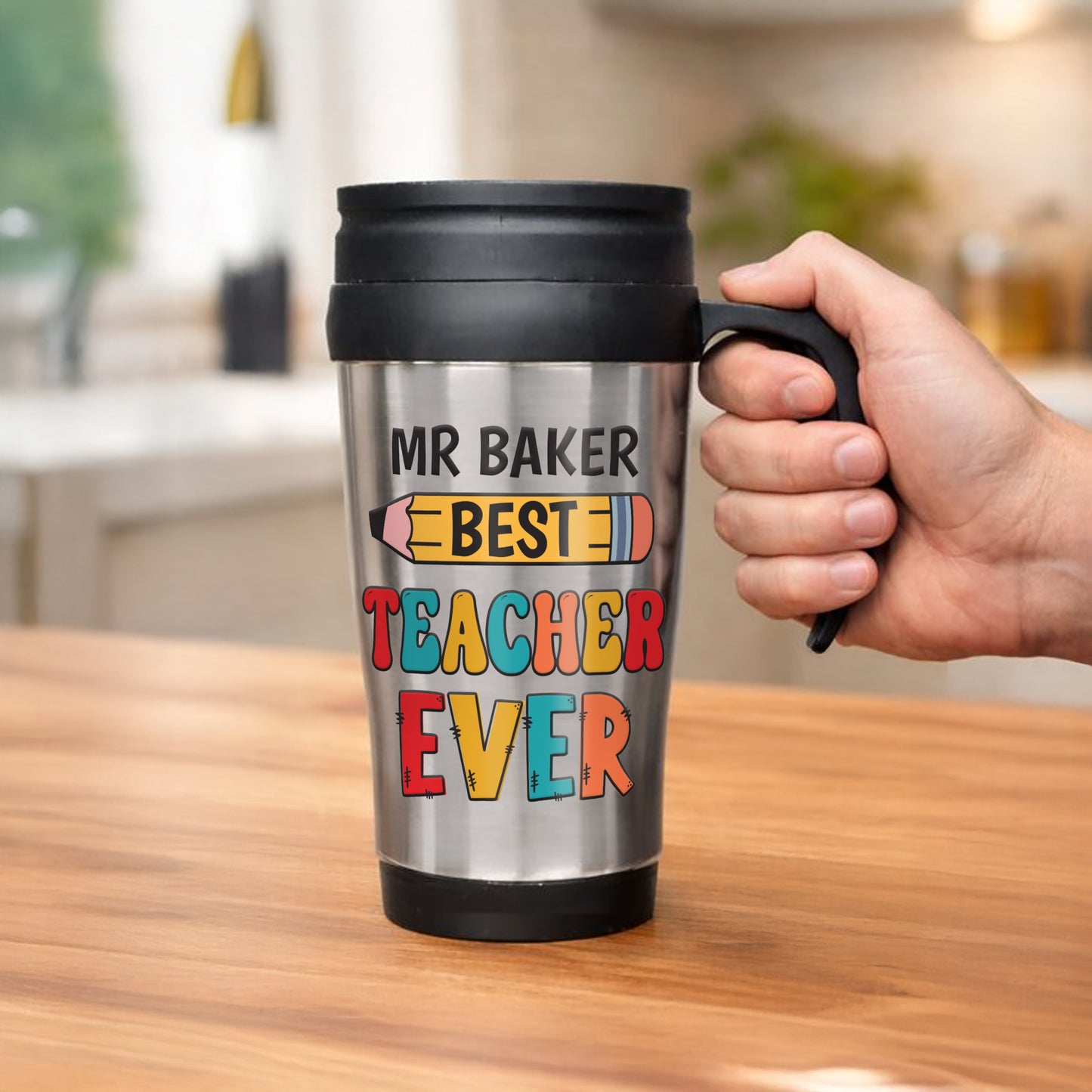 Personalised Best Teacher Thermal Mug