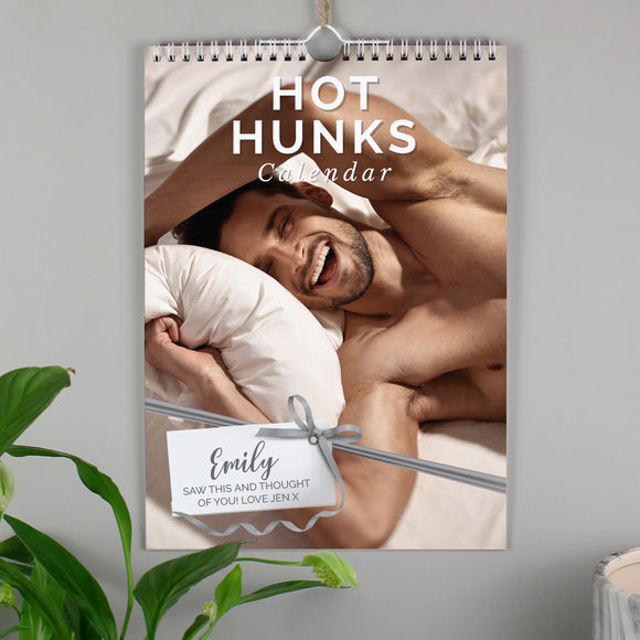 Personalised A4 Hot Hunks Calendar