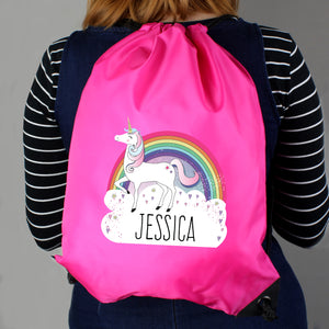 Personalised Unicorn Pink Kit Bag