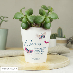 Personalised Butterfly Plant Pot
