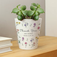 Load image into Gallery viewer, Personalised Wild Flowers Plant Pot