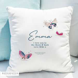 Personalised Butterfly Cushion