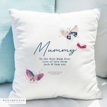 Load image into Gallery viewer, Personalised Butterfly Cushion