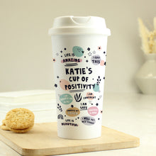Load image into Gallery viewer, Personalised Positive Affirmations Travel Mug