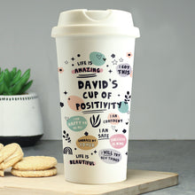 Load image into Gallery viewer, Personalised Positive Affirmations Travel Mug