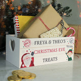 Personalised Christmas  Eve White Wooden Crate