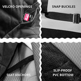 Dog Car Seat Cover Heavy Duty 600D Waterproof Pet Mat Rear Back Seat Hammock