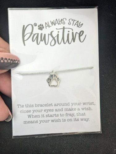 Stay Pawsitive Wish Bracelet