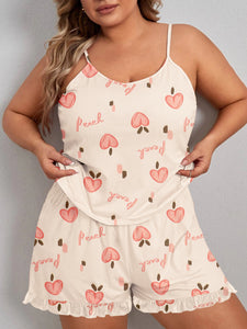 Plus Size Short Peach pyjamas