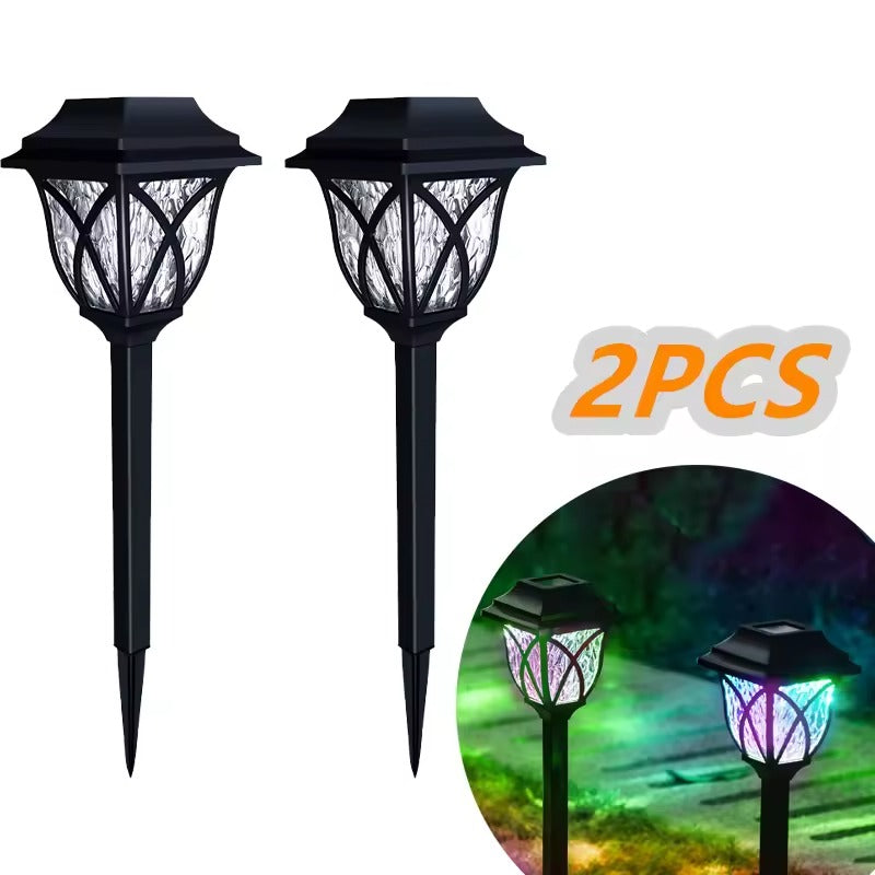 2 Pack Solar Yard Lights