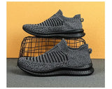 Mens Breathable Slip On Sock Trainers