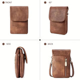 Fashionable and minimalist PU leather women's crossbody bag