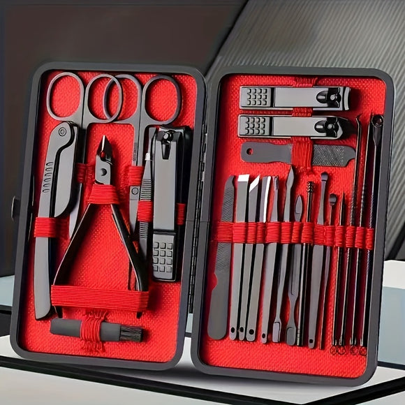 20 Pcs Manicure Set Stainless Steel